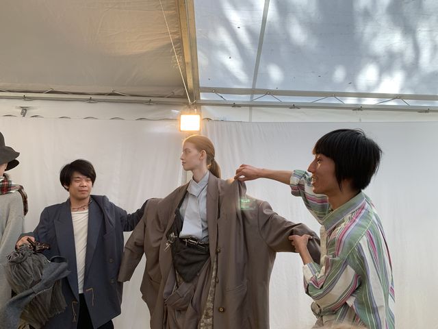 La collezione PoloMani by Tetsuya Doi, Yota Anazawa & Manami Toda vista al Festival di Hyères.