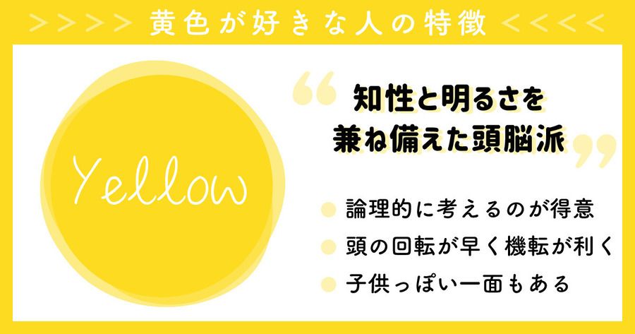 日本色彩心理學 黃色