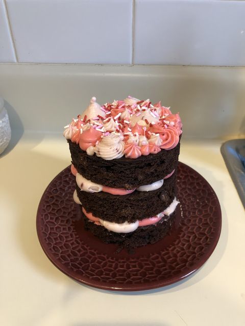 mini raspberry chocolate cake