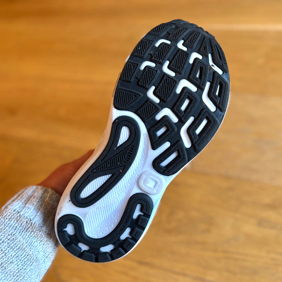 close up of the sole of a shoe