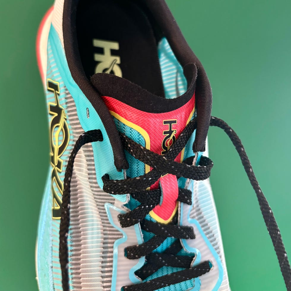 sport shoe showcasing design and lacing system