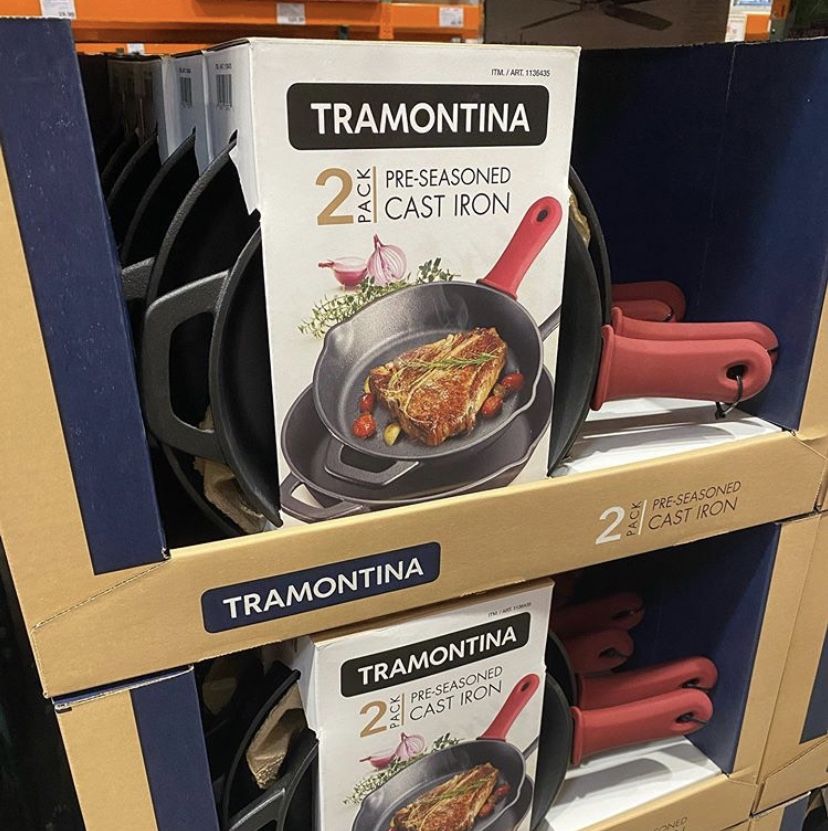 You Can Buy A 2-Pack Of Pre-Seasoned Cast-Iron Skillets From Costco