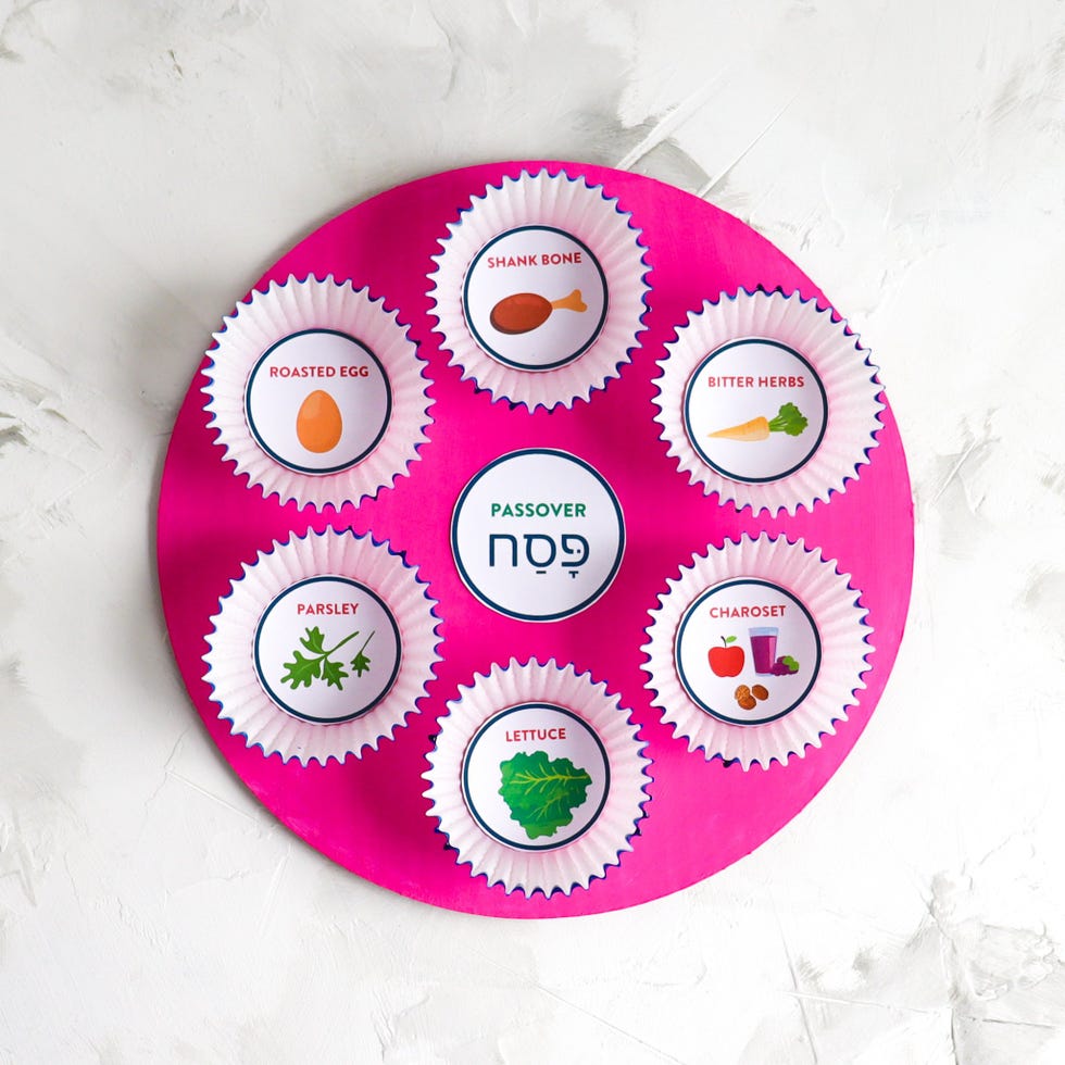 cupcake paper seder plate