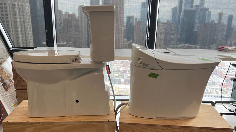 toilet testing the rig used for testing toilets by good housekeeping