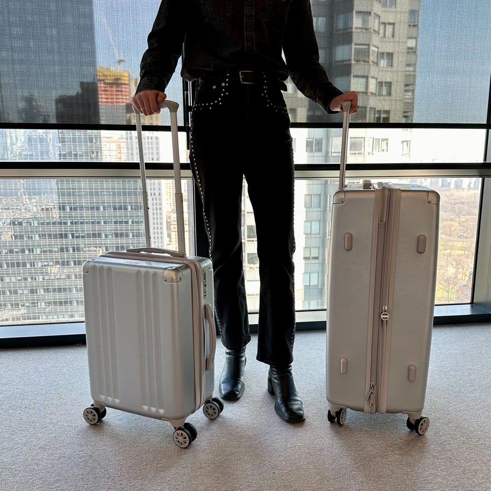 a gh analyst rolling calpak suitcases
