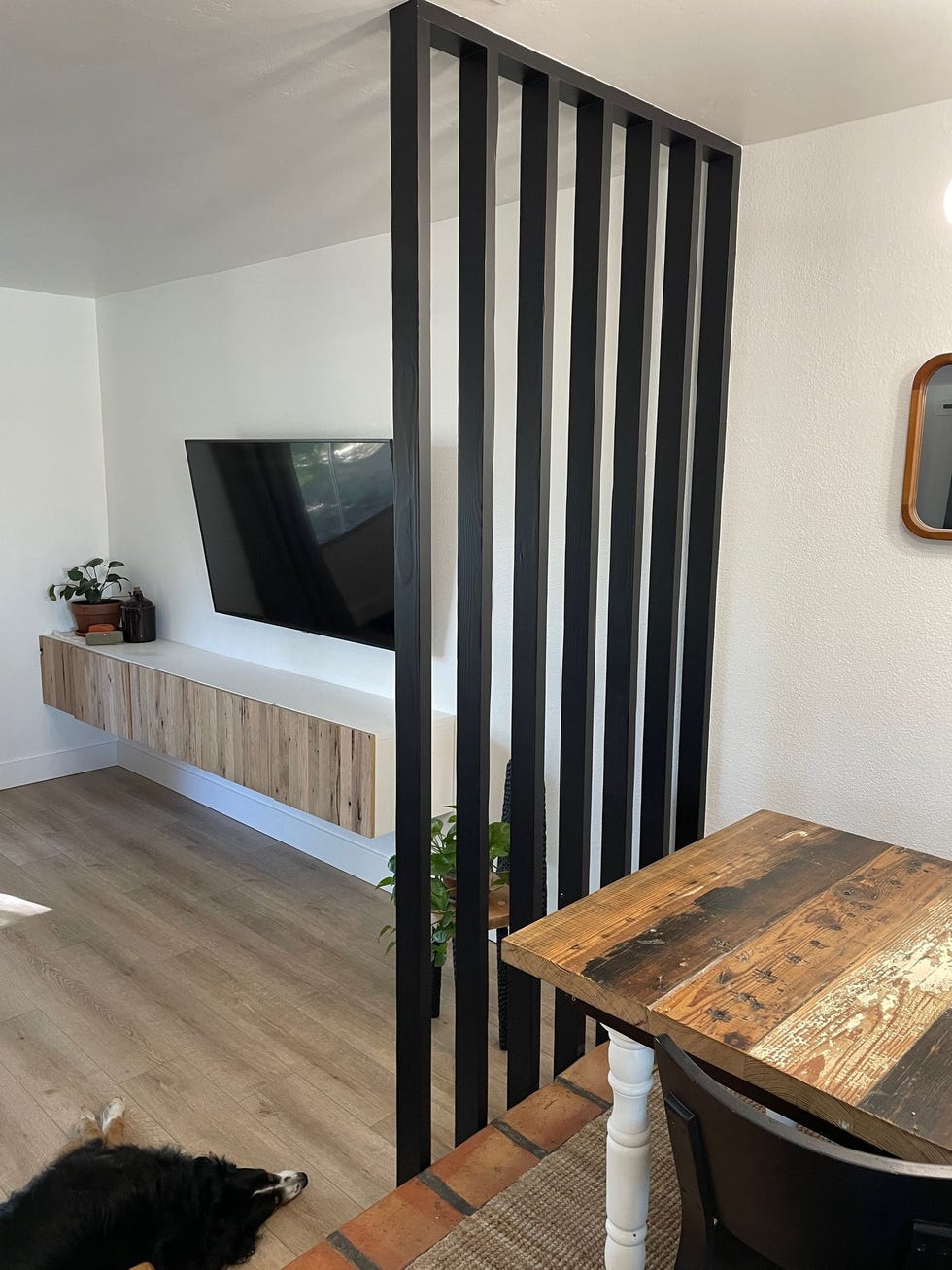 living room and dining room divider