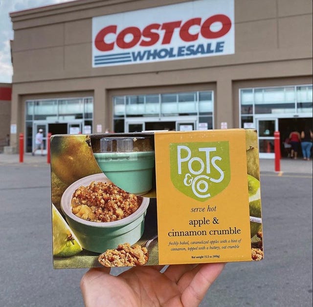 costco apple  cinnamon crumble