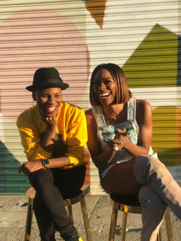luvvie  and yvonne orji, insecure actress and one of luvvie’s naija sister friends