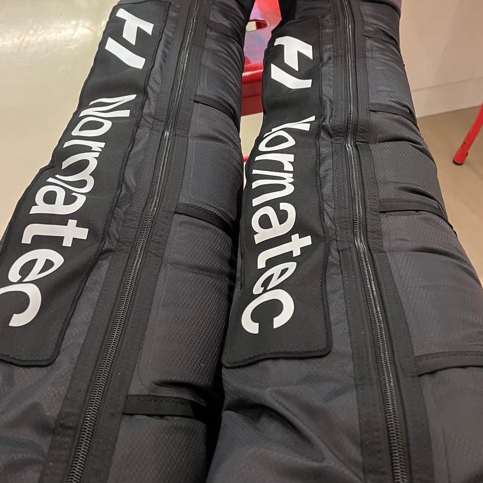 sassos testing the normatec compression boots