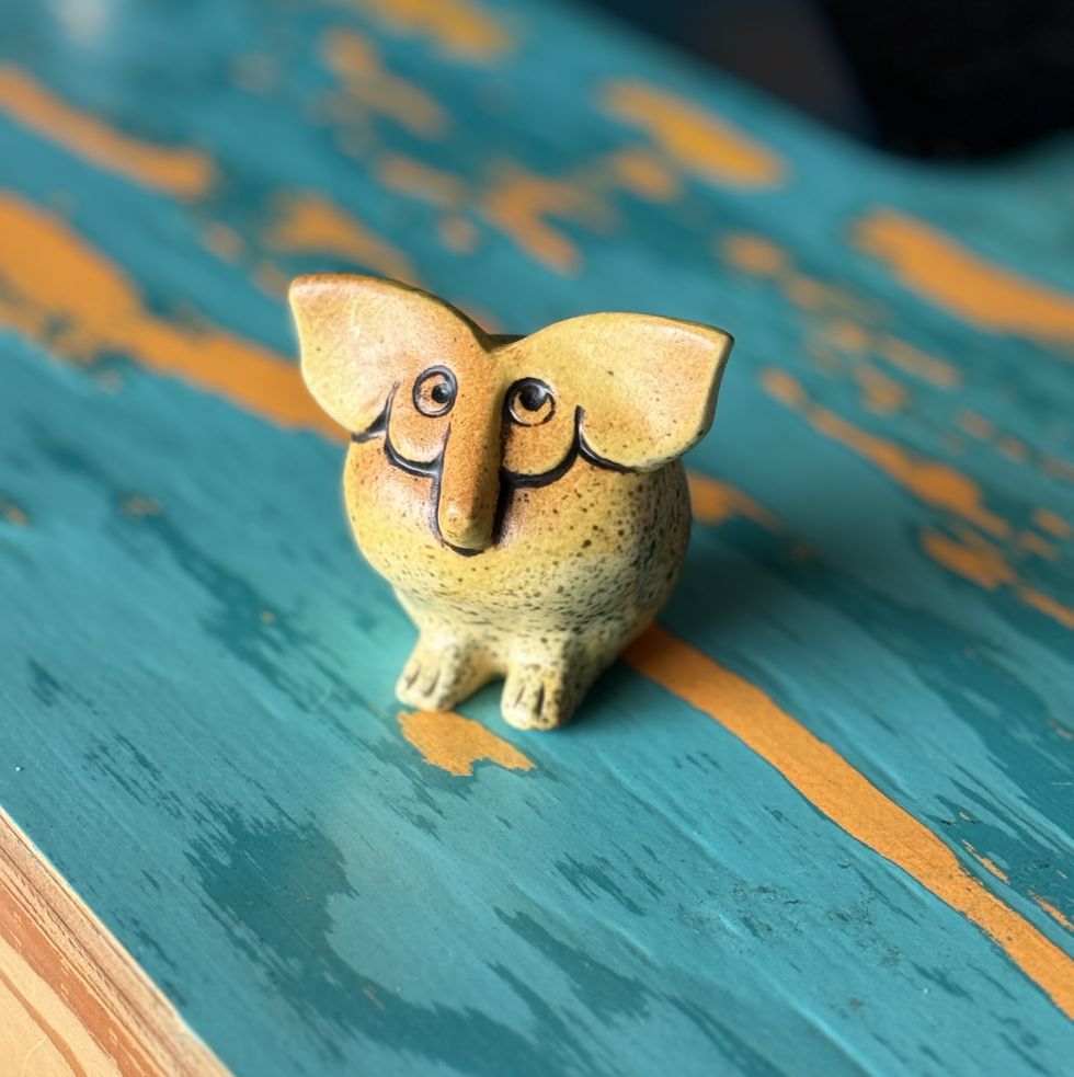 a small cat figurine