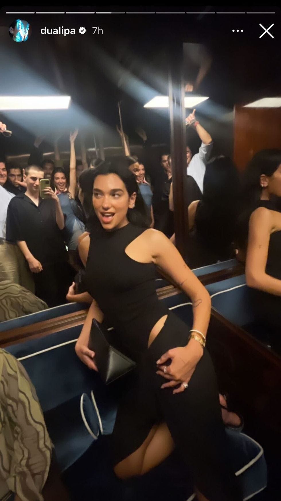 dua lipa in black dress