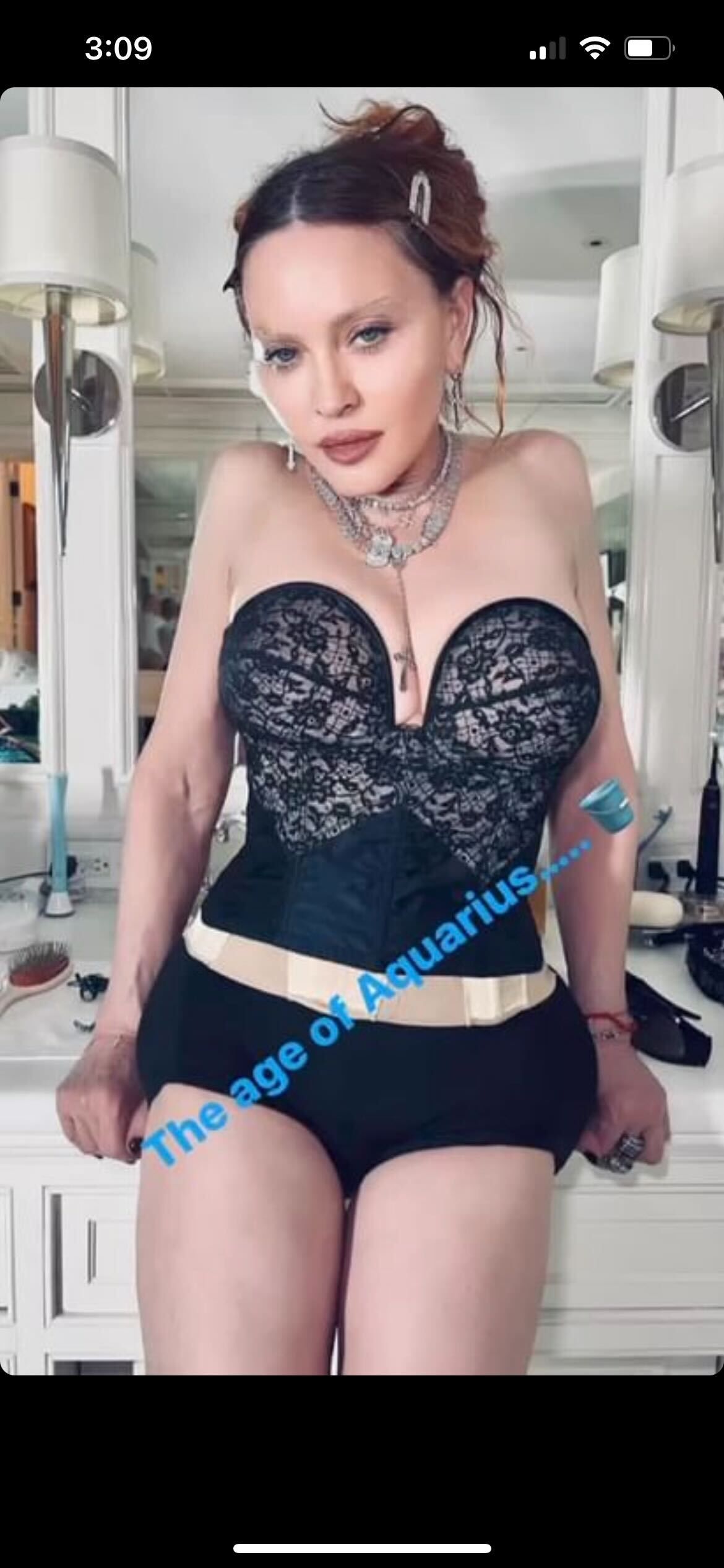 Madonna Has Epic Legs In Fishnets And Lingerie In An IG Photo