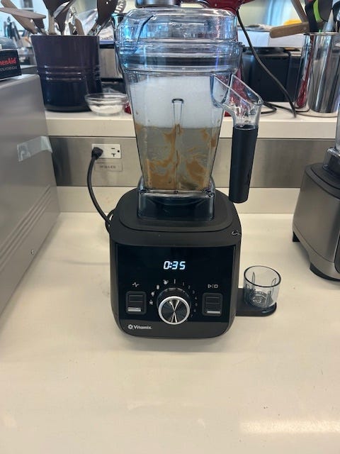 soap and water inside vitamix ascent x2 blender