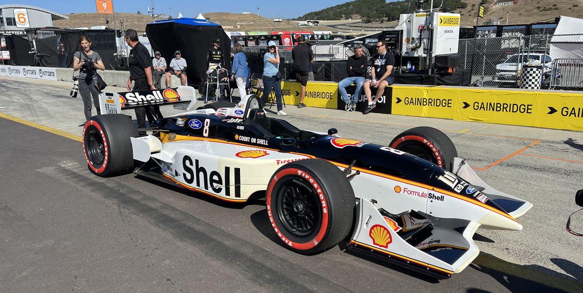 Video: Colton Herta Drives His Father's 25-Year-Old CART Racer at Laguna Seca