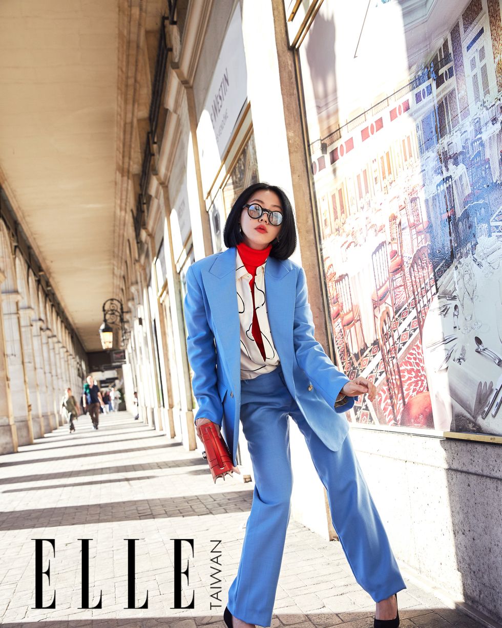 小S在巴黎,街拍,穿搭ELLE風格大使,小S,巴黎時裝週,2019春夏,巴黎街拍