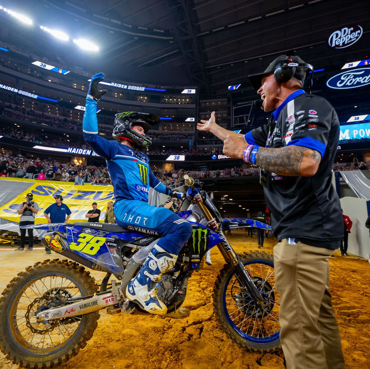 Haiden Deegan Wins First SX Feature and 'Ghost Rides' His Bike