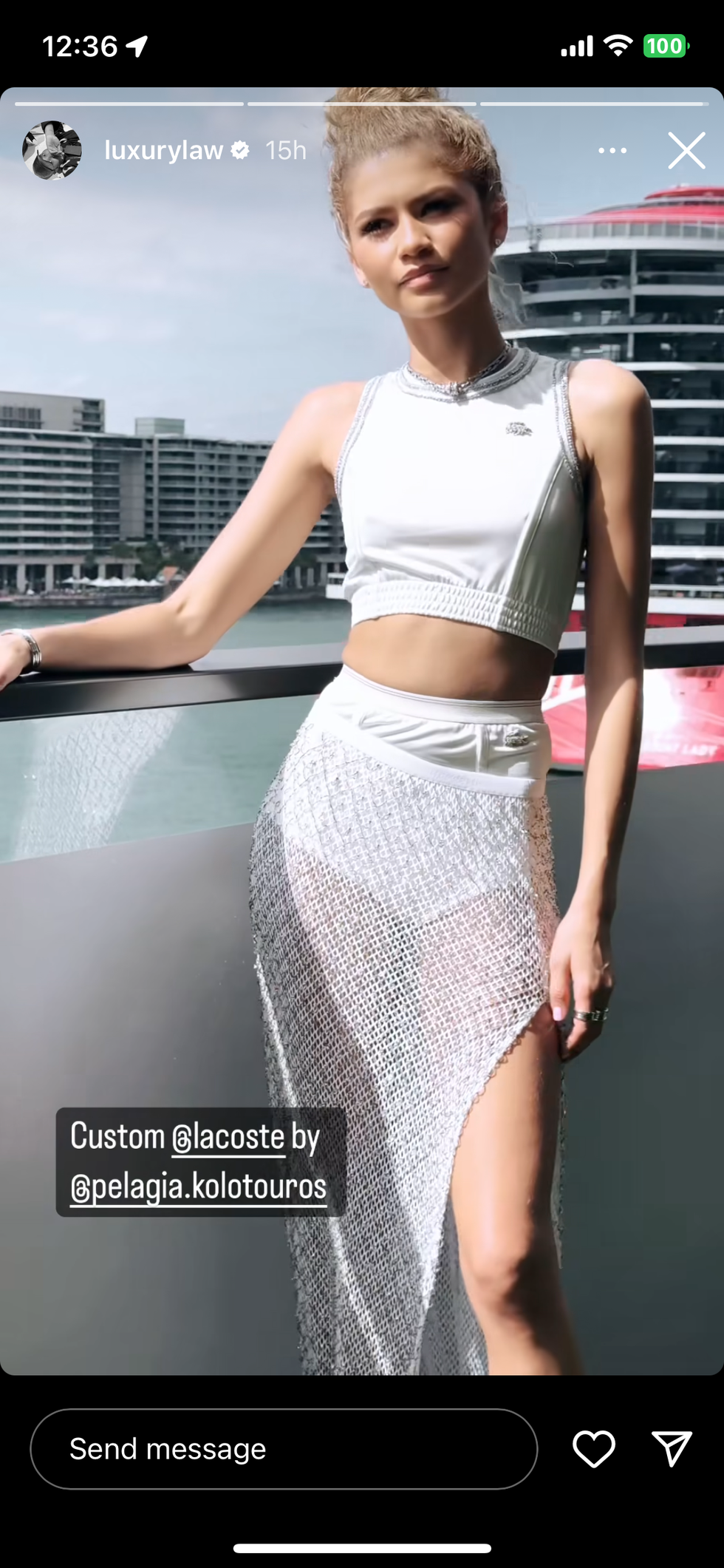 zendaya in her white tennis outfit