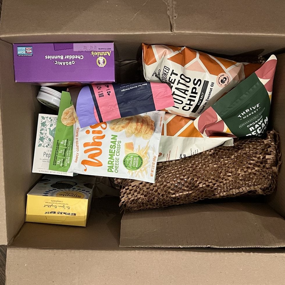 thrive market grocery boxes