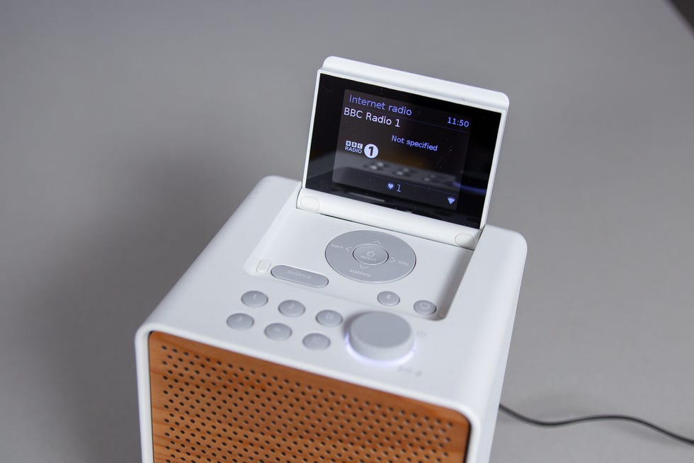 internet radio with a display screen showing bbc radio 1