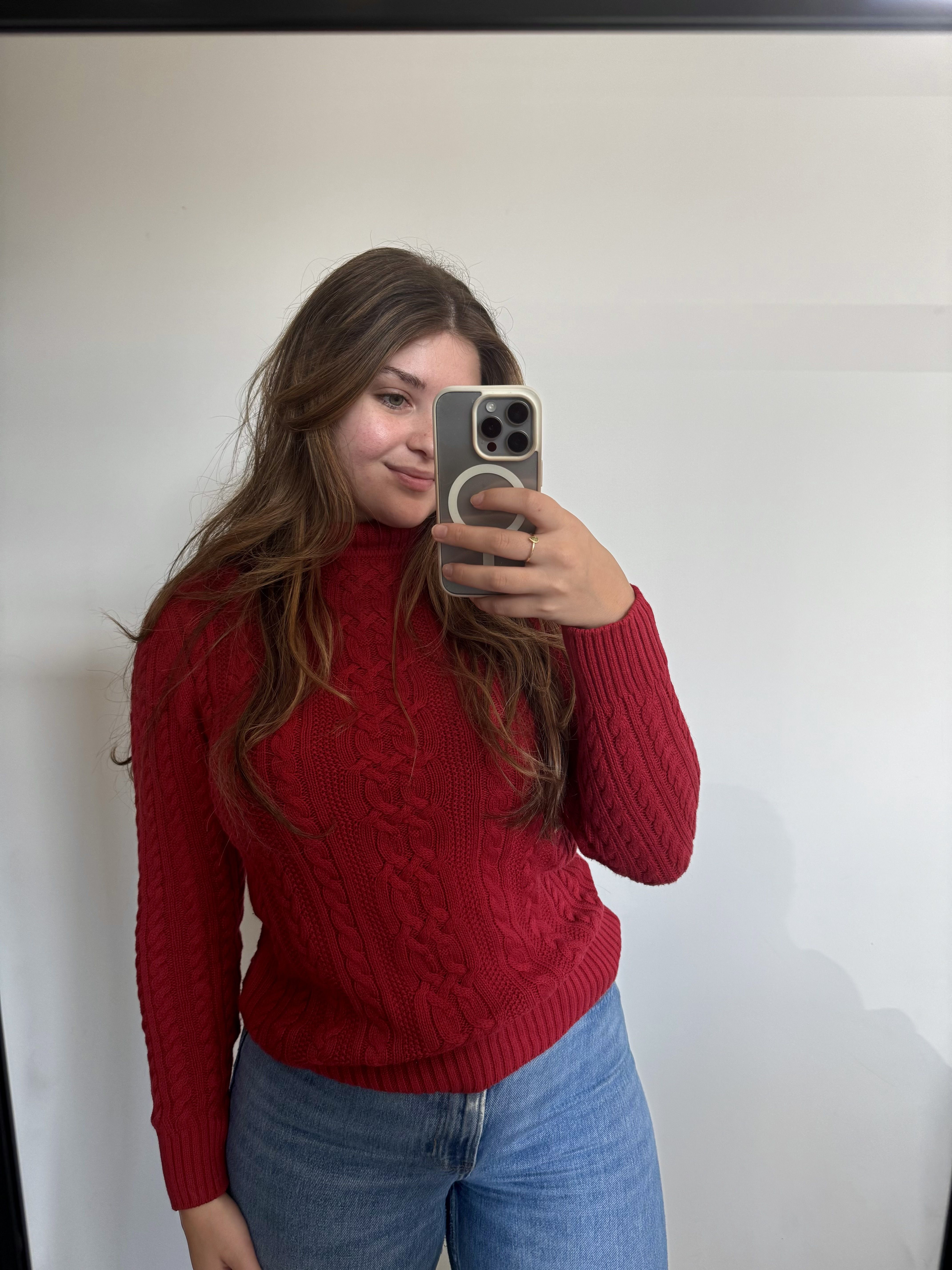 J.Crew: Cable-knit Half-zip Sweater In Supersoft Yarn For Women