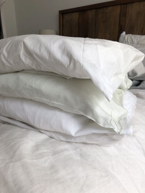 sheets stored in pillowcases