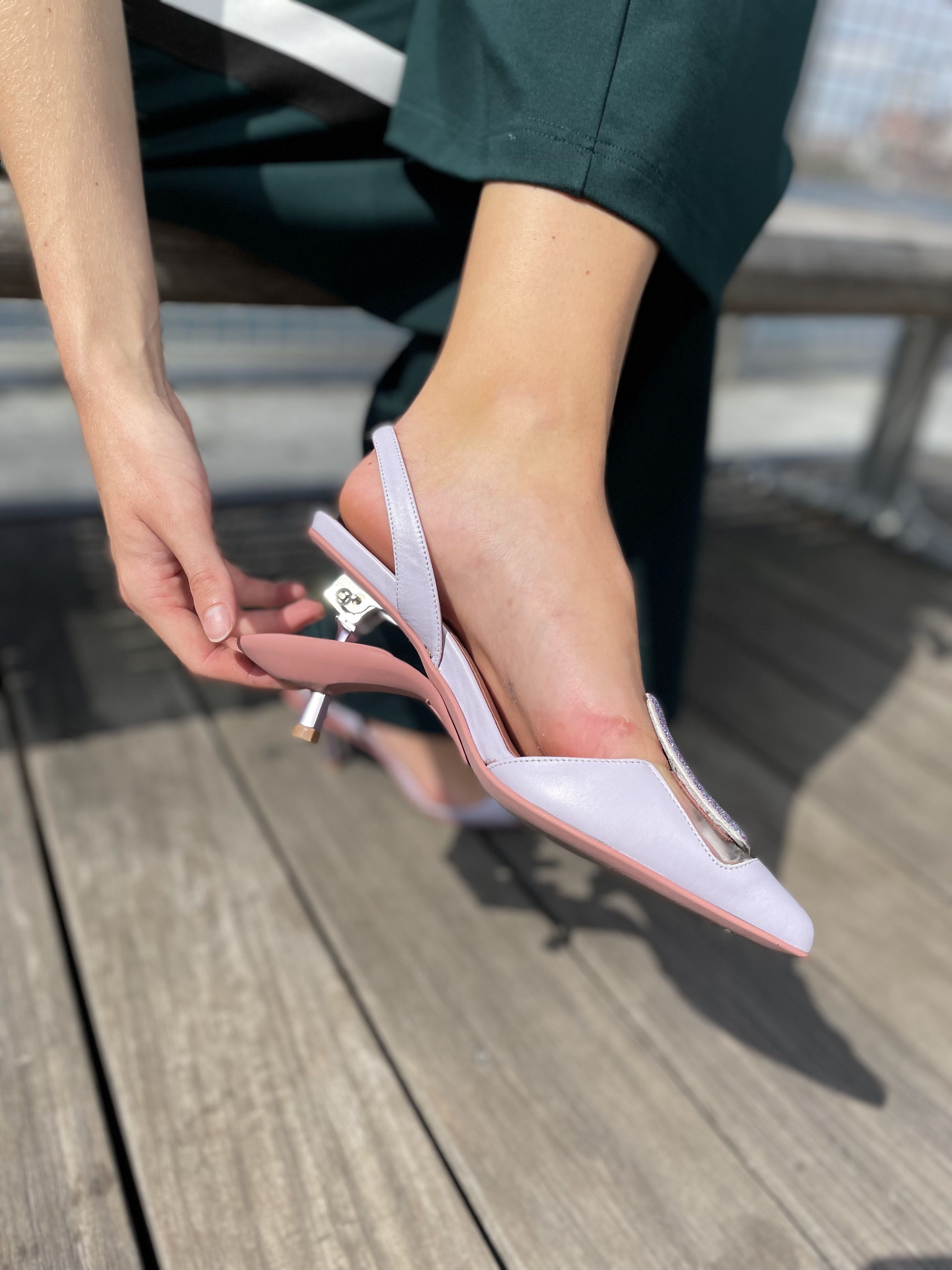 Retractable sales high heels