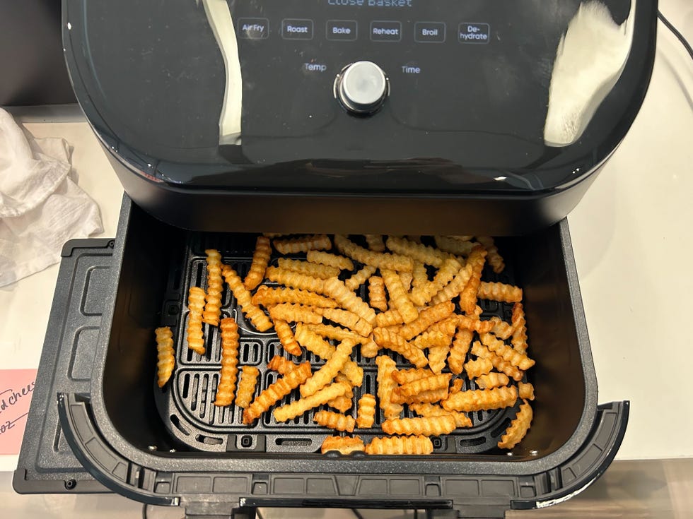 large air fryer with fries