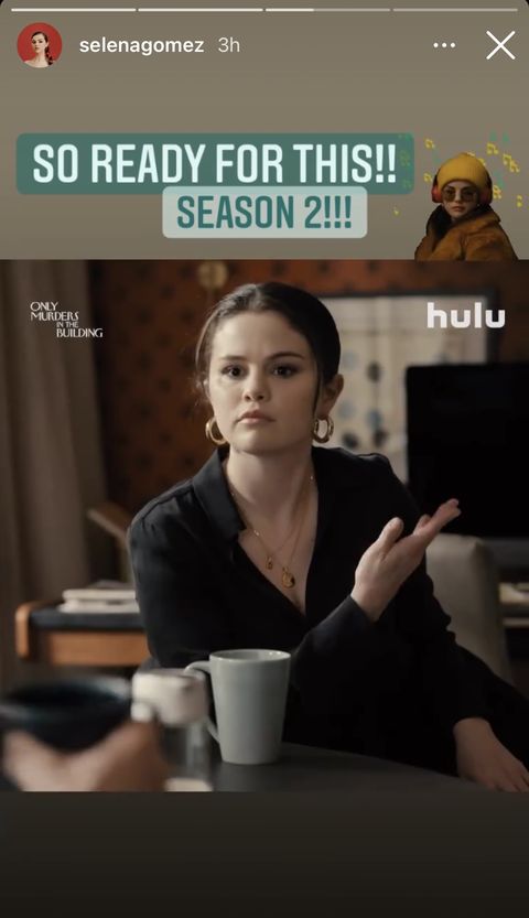selena gomez posts on instagram about only murders in the building season 2