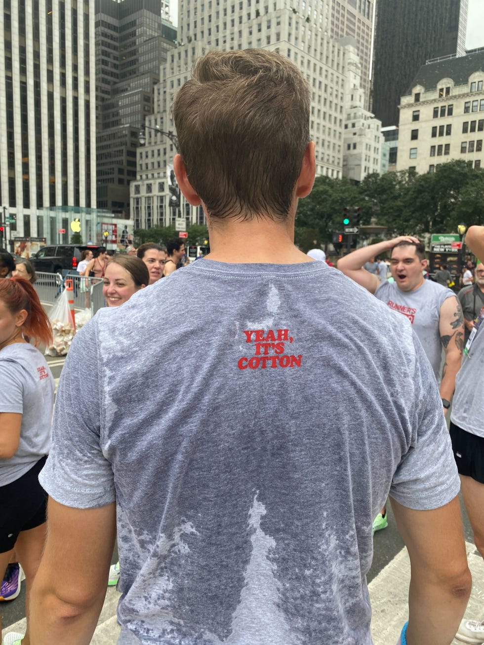 sweaty cotton shirt