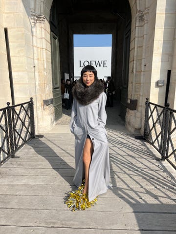 greta lee loewe paris fashion week
