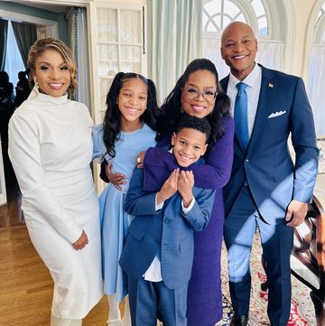 oprah with wes moore, dawn moore, and children