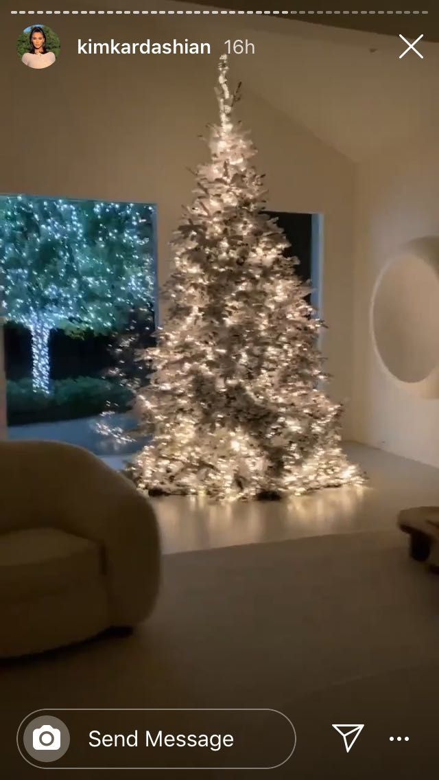 What Is Going on With Kim Kardashian's Christmas Trees?