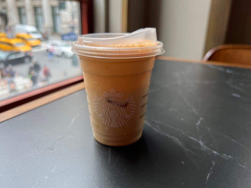 iced pumpkin cream chai tea latte