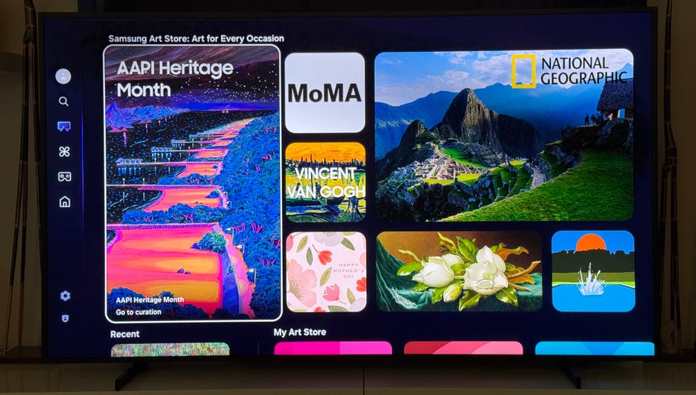 samsung the frame pro tv on wall