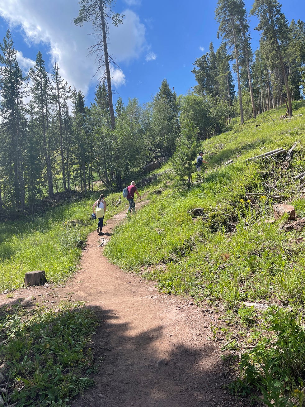 ree drummond ladd drummond hike vail mountain