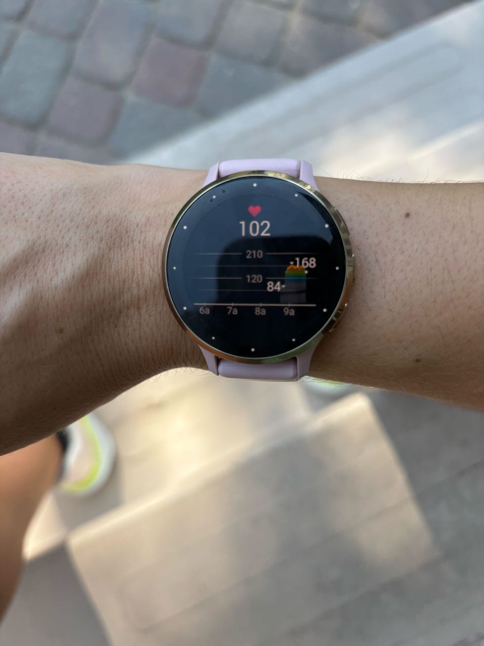 heart rate on the garmin watch