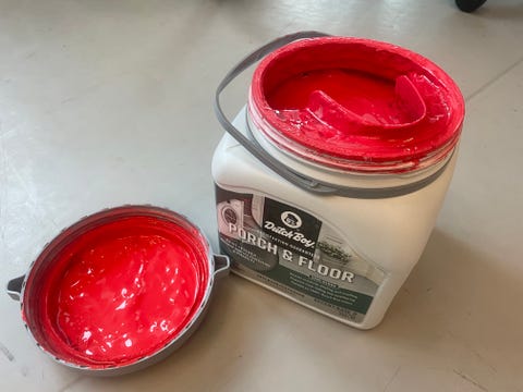 a container of paint