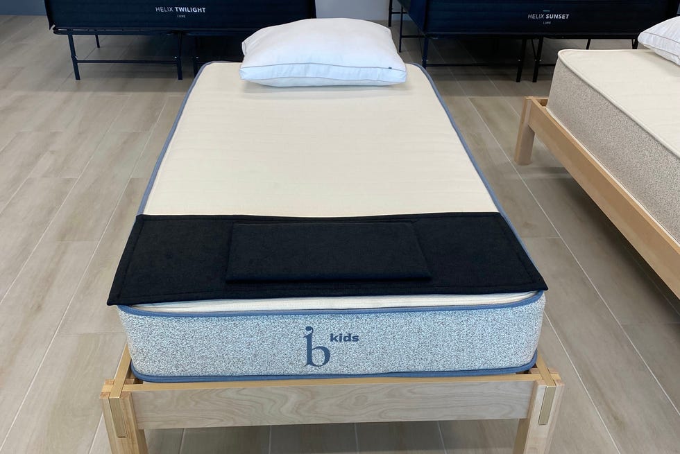 best kids mattresses - birch a birch kids mattress in a showroom