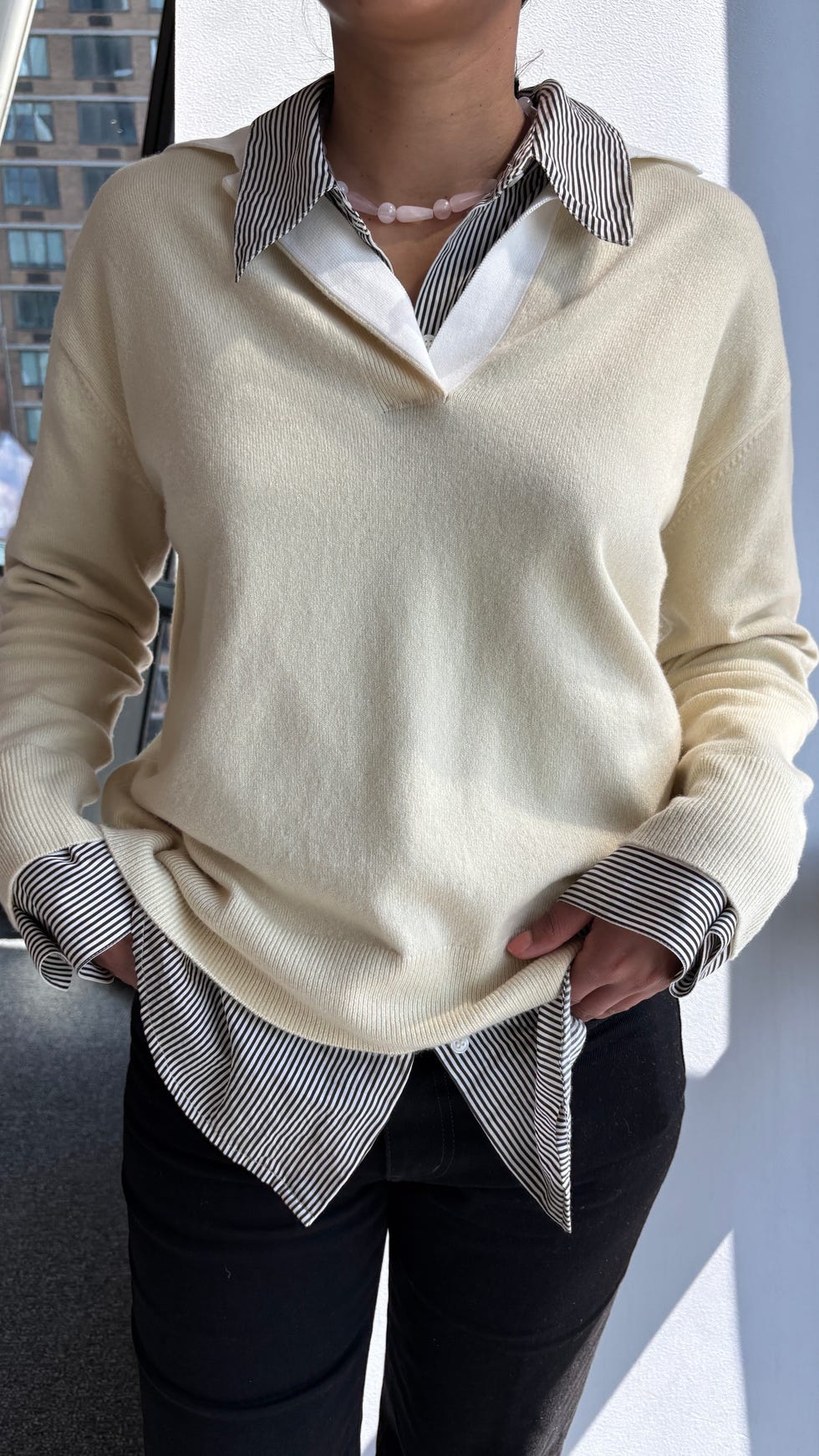 vince polo sweater