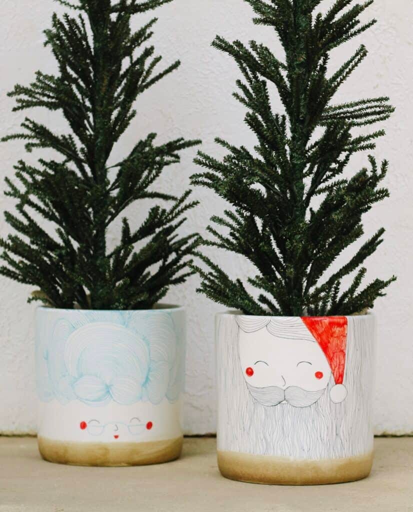 christmas tree diy planter