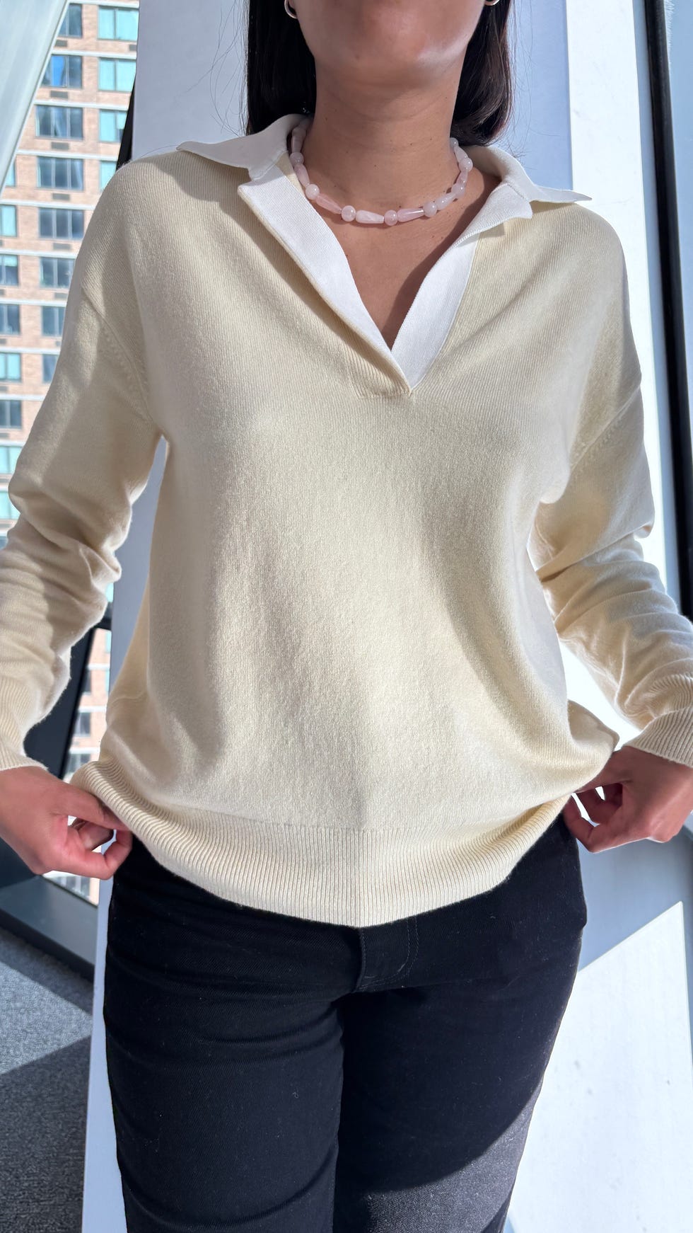 vince polo sweater