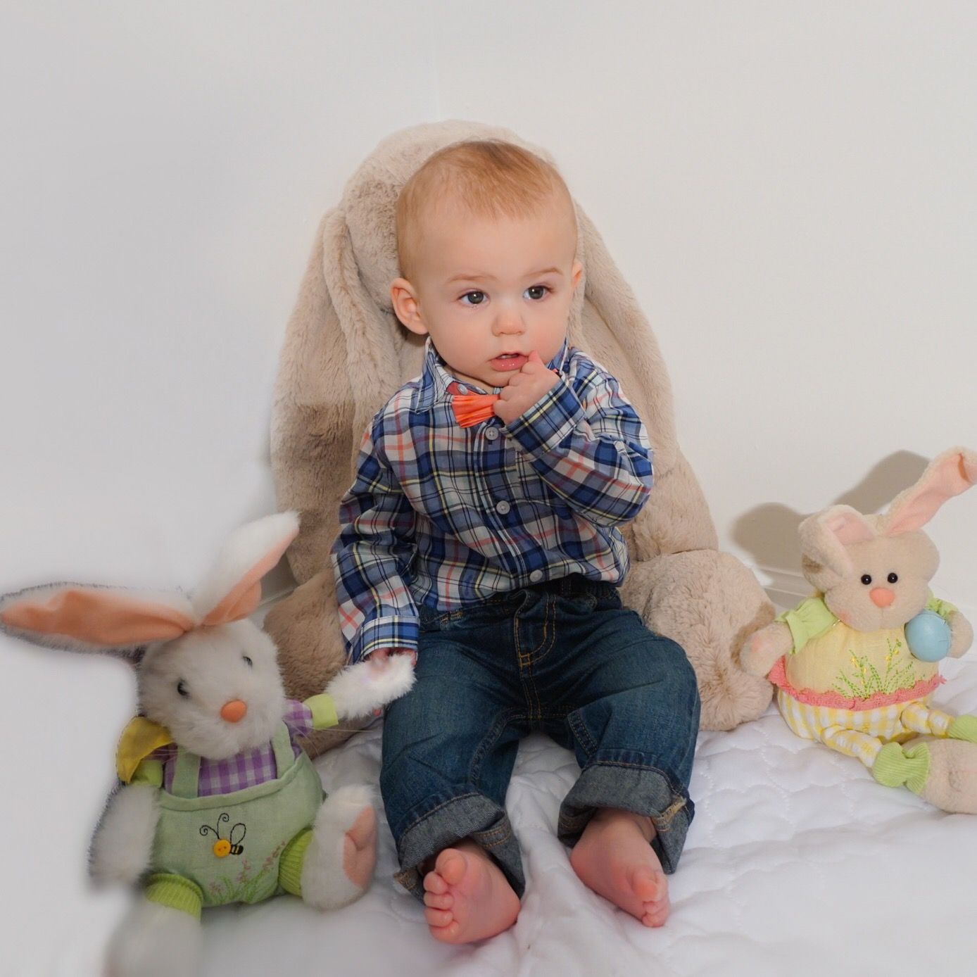 Baby Alexander rocking his Easter outfit