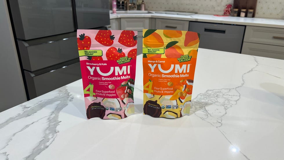 sassos testing yumi smoothie melts in her home