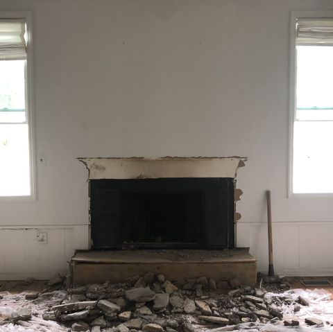 Fireplace, Hearth, Room, Property, Wall, Window, Floor, House, Plaster, Building, 