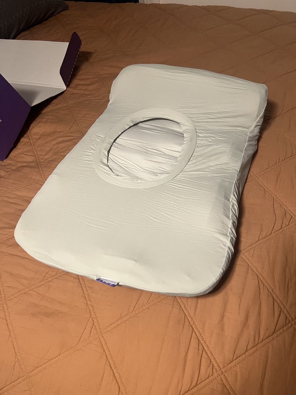 a rolled up pillow