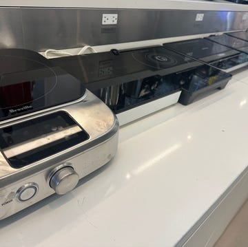 Portable Induction cooktops various cooking appliances on a countertop including induction cooktops