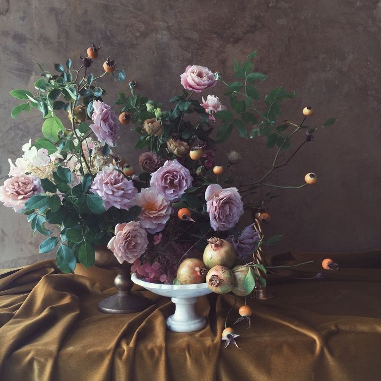 Still life, Painting, Still life photography, Flower, Bouquet, Plant, Artwork, Cut flowers, Floral design, Garden roses, 