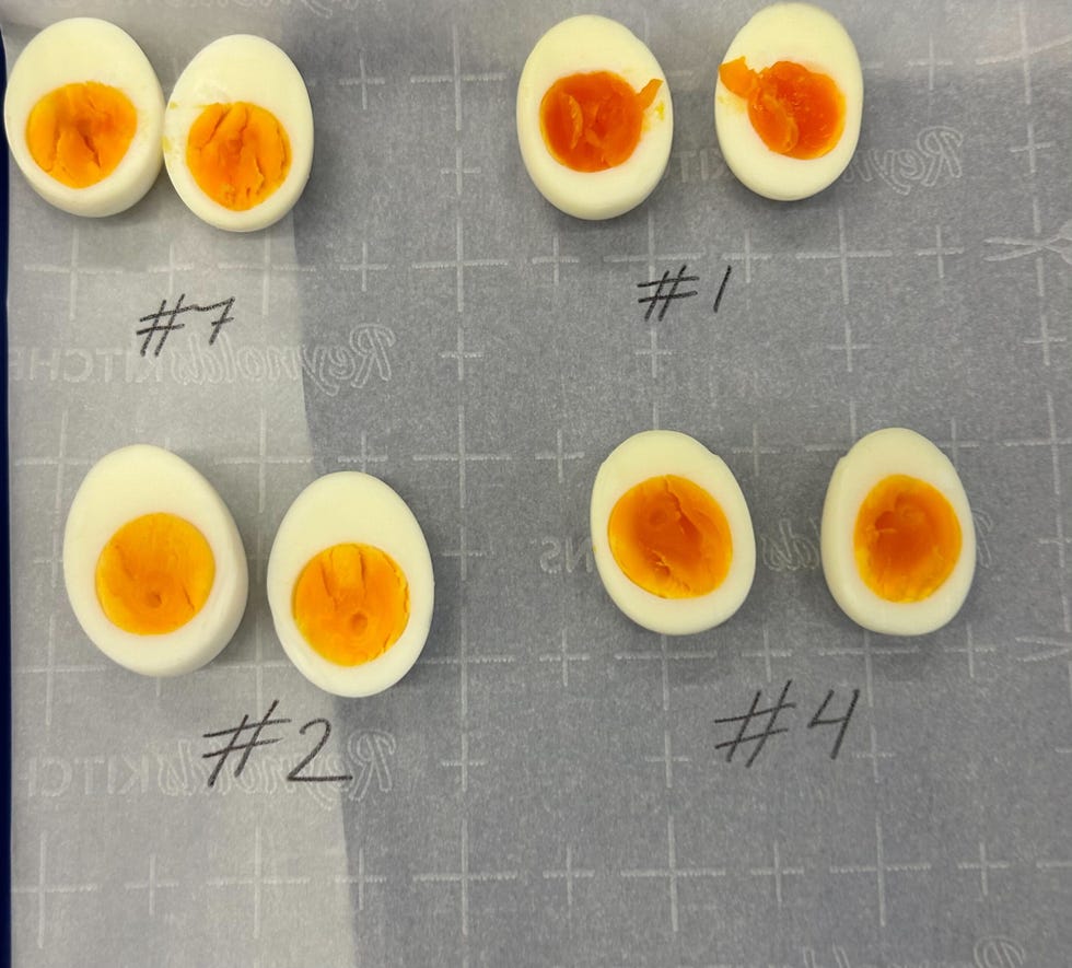 boiled eggs on a plate