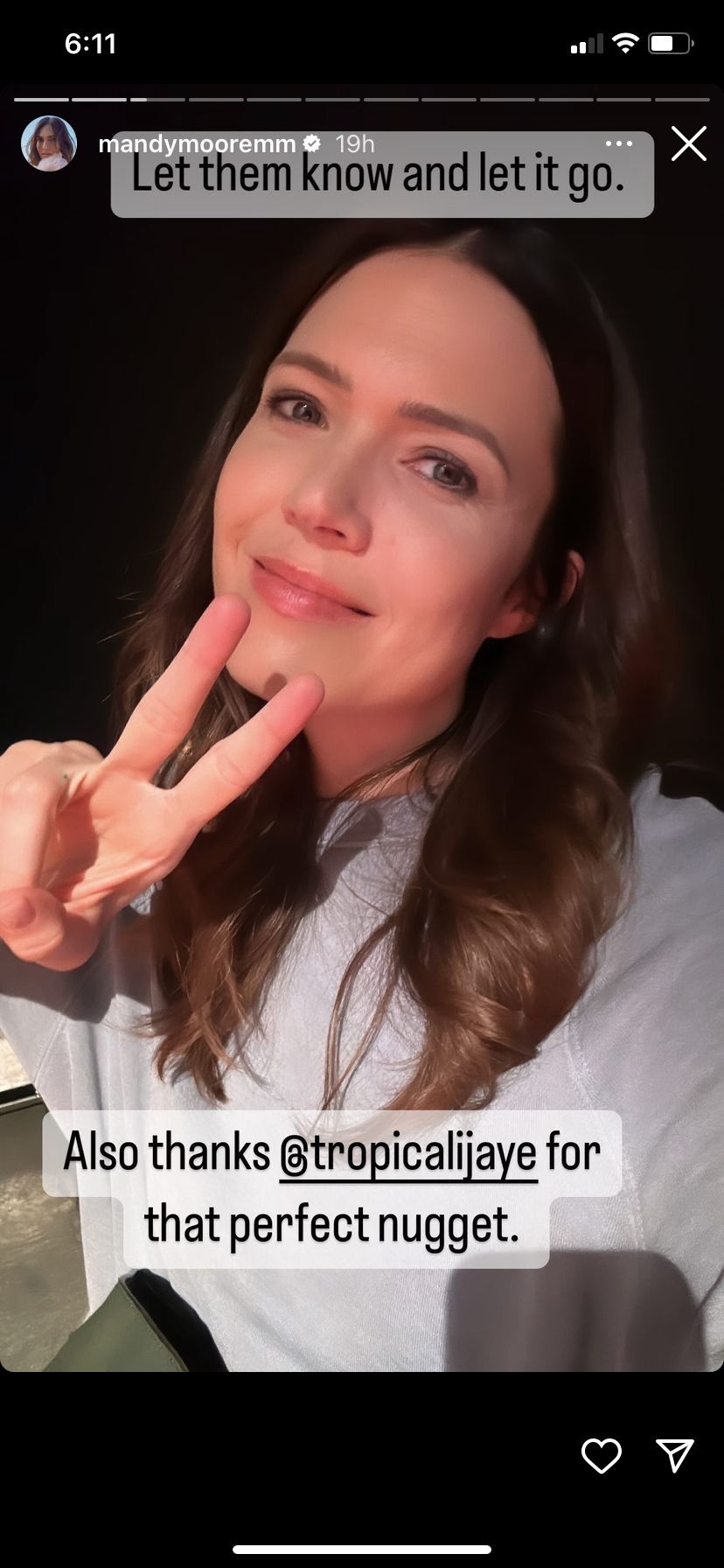 Mandy Moore Posts Cryptic Instagram About 