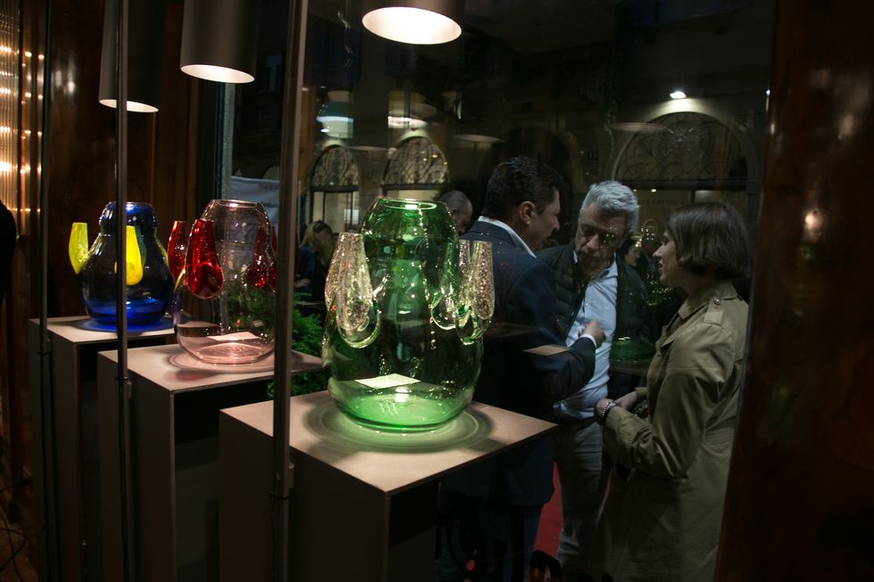 Green, Light, Glass, Design, Night, Fun, Display case, Glasses, Table, Barware, 